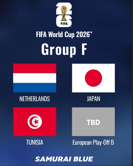 2026年北米W杯の組み合わせが決定した（サッカー日本代表公式Xより）