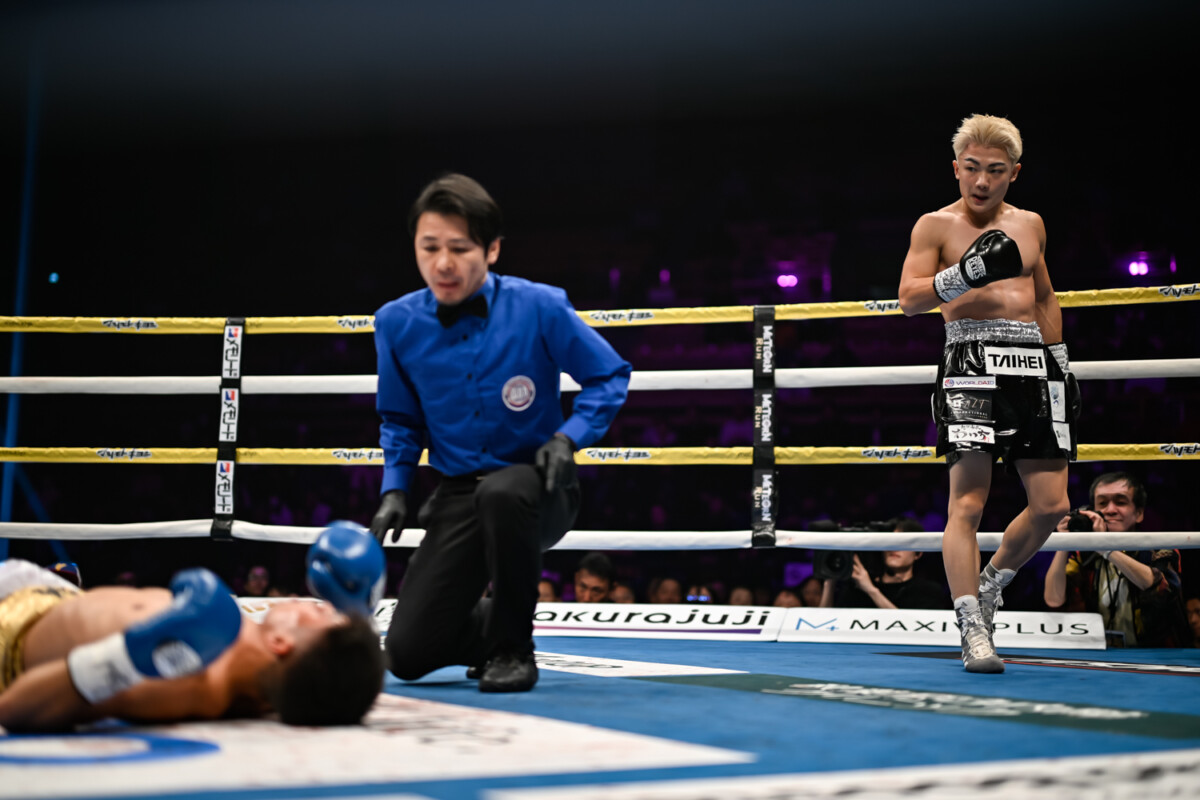 吉良大弥が衝撃のワンパンＫＯでＷＢＡ世界挑戦者決定戦を制す（写真・山口裕朗）