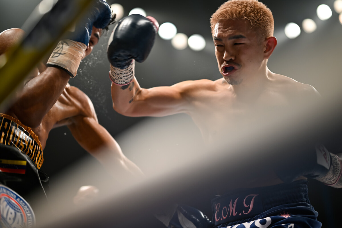 大晦日のWBA世界バンタム級挑戦者決定戦を4回KOで飾った井岡一翔。5階級制覇への扉を開いた（写真・山口裕朗）