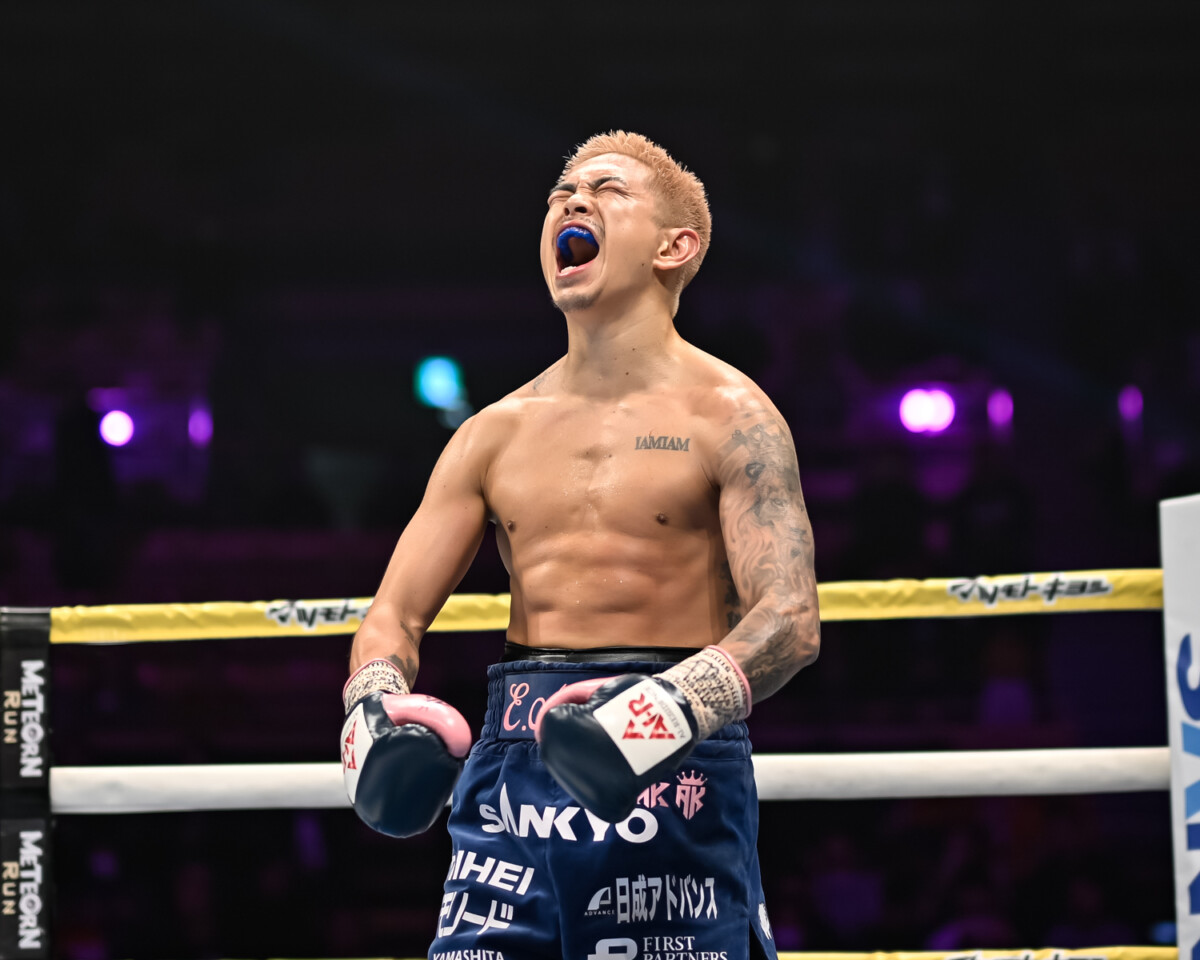 井岡一翔が4回ＫＯ勝利（写真・山口裕朗）