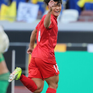高校サッカー決勝で神村学園の日髙元が先制ゴールを決め大会得点王(写真・スポーツ報知/アフロ）