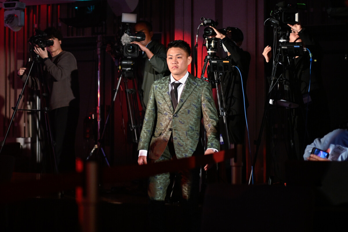 アマ49戦無敗の「THE KING」藤木勇我がプロ転向＆大橋ジム入りを表明（写真・山口裕朗）