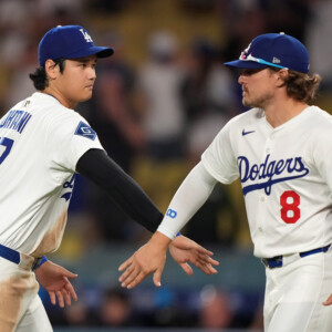 ポストシーズンに強い人気選手のキケ・ヘルナンデスが1年約7億円でドジャースと再契約を結ぶ（ 写真：Imagn/ロイター/アフロ）