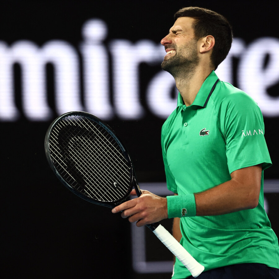 全豪OP決勝まで進むも完敗で最年長のグランドスラム優勝を逃したジョコビッチが引退を示唆?!(写真・ロイター/アフロ)