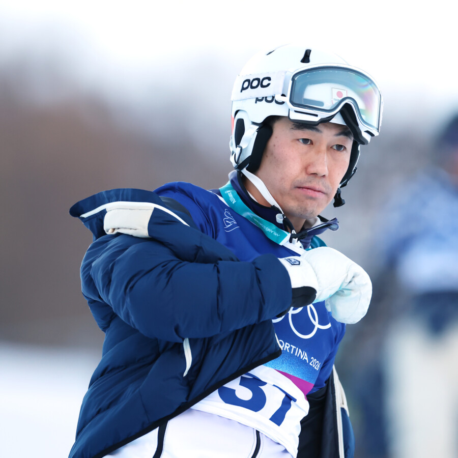 スノボ男子パラレル大回転予選でボードから禁止のフッ素陽性反応が出て失格となった斯波正樹（写真-森田直樹/アフロスポーツ）