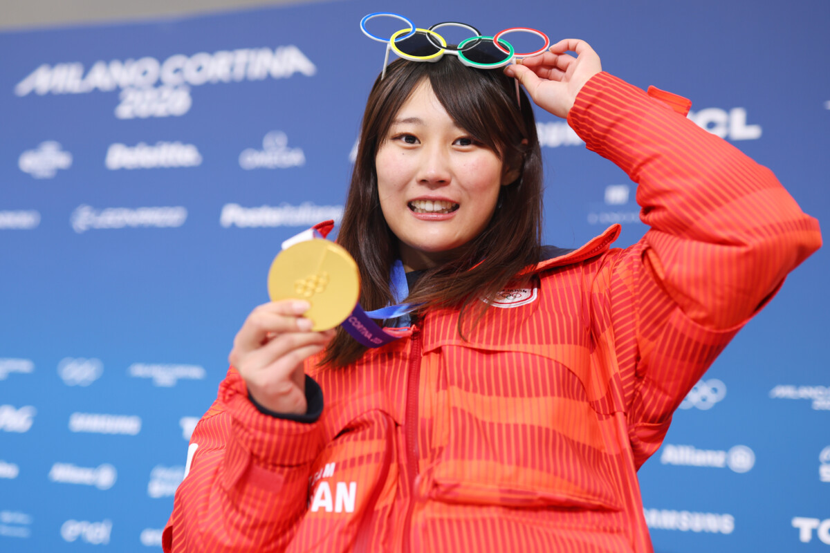 スノボ女子ビッグエアで逆転金メダルを獲得した村瀬心椛（写真：森田直樹/アフロスポーツ）