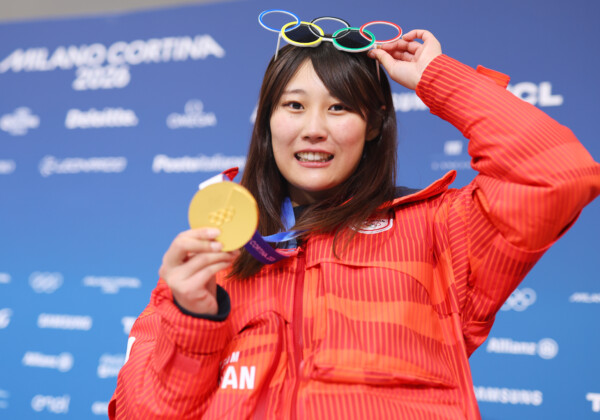スノボ女子ビッグエアで逆転金メダルを獲得した村瀬心椛（写真：森田直樹/アフロスポーツ）