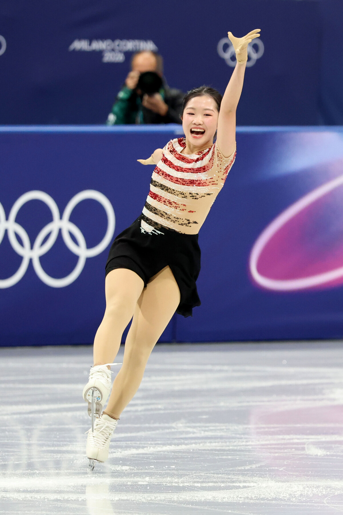 女子シングルＳＰでトップに立ったのはトリプルアクセルを決めた17歳の中井亜美（写真：ZUMA Press/アフロ）
