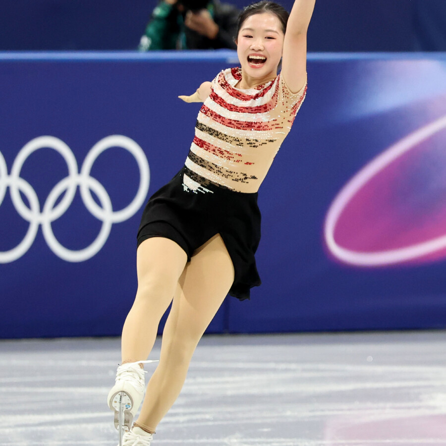 女子シングルSPでトップに立ったのはトリプルアクセルを決めた17歳の中井亜美(写真:ZUMA Press/アフロ)