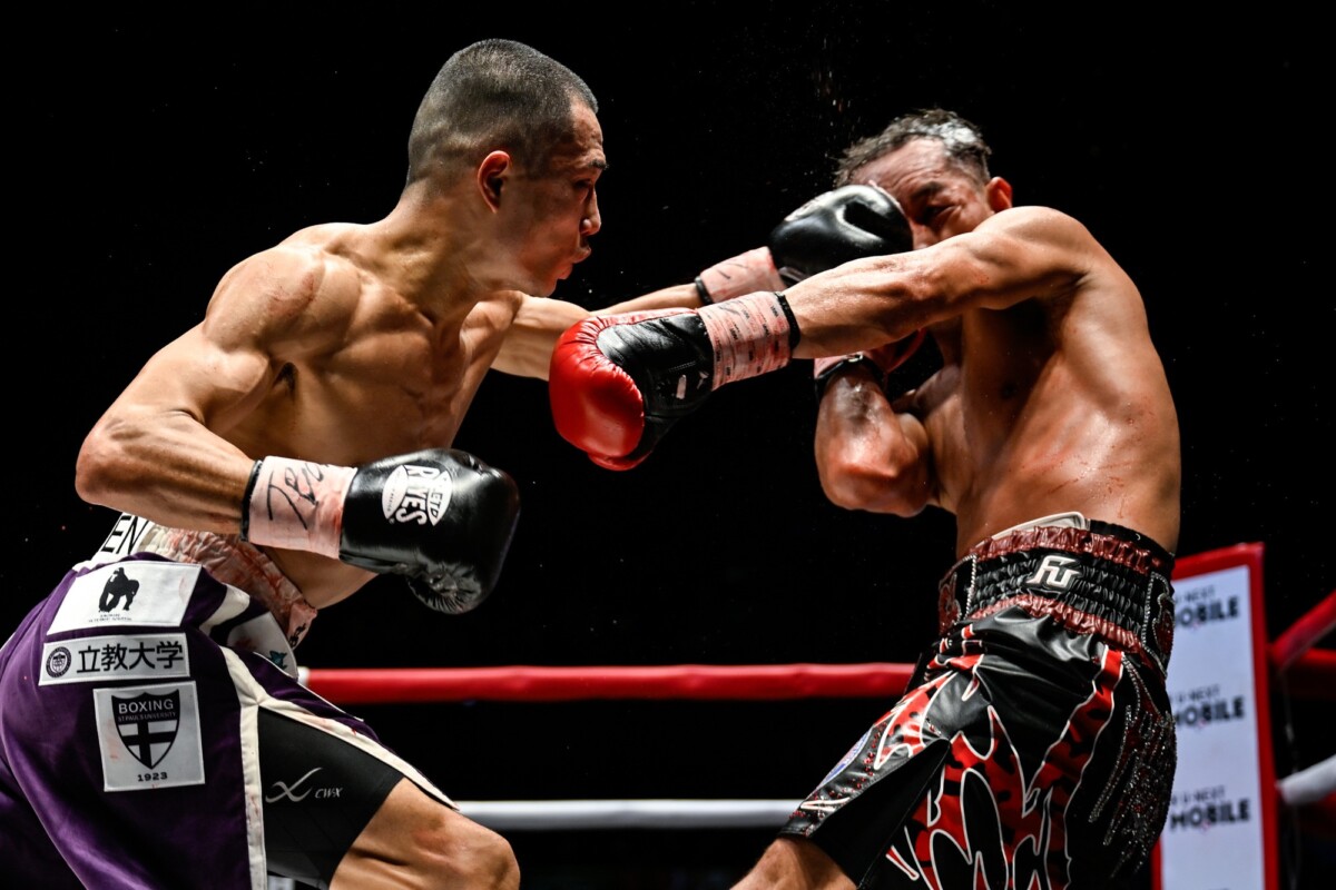 増田陸の左がドネアを沈めた（写真・山口裕朗）