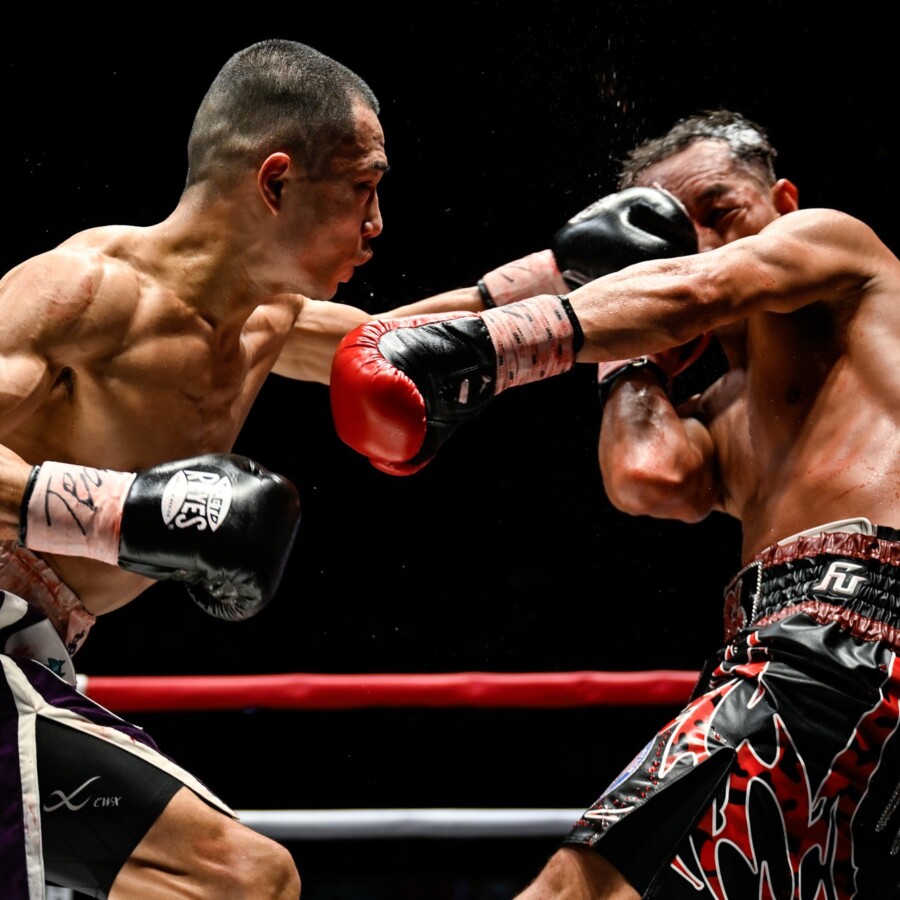 増田陸の左がドネアを沈めた(写真・山口裕朗)