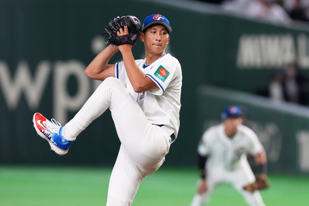 大谷を2球でアウトにした沙子宸が台湾で英雄扱い（写真・AP/アフロ）