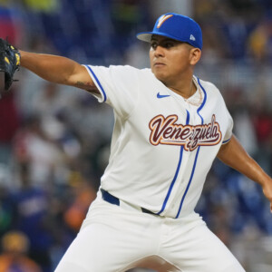 ベネズエラの先発は大谷キラーの左腕レンジャー・スアレス（写真・ＡＰ/アフロ）