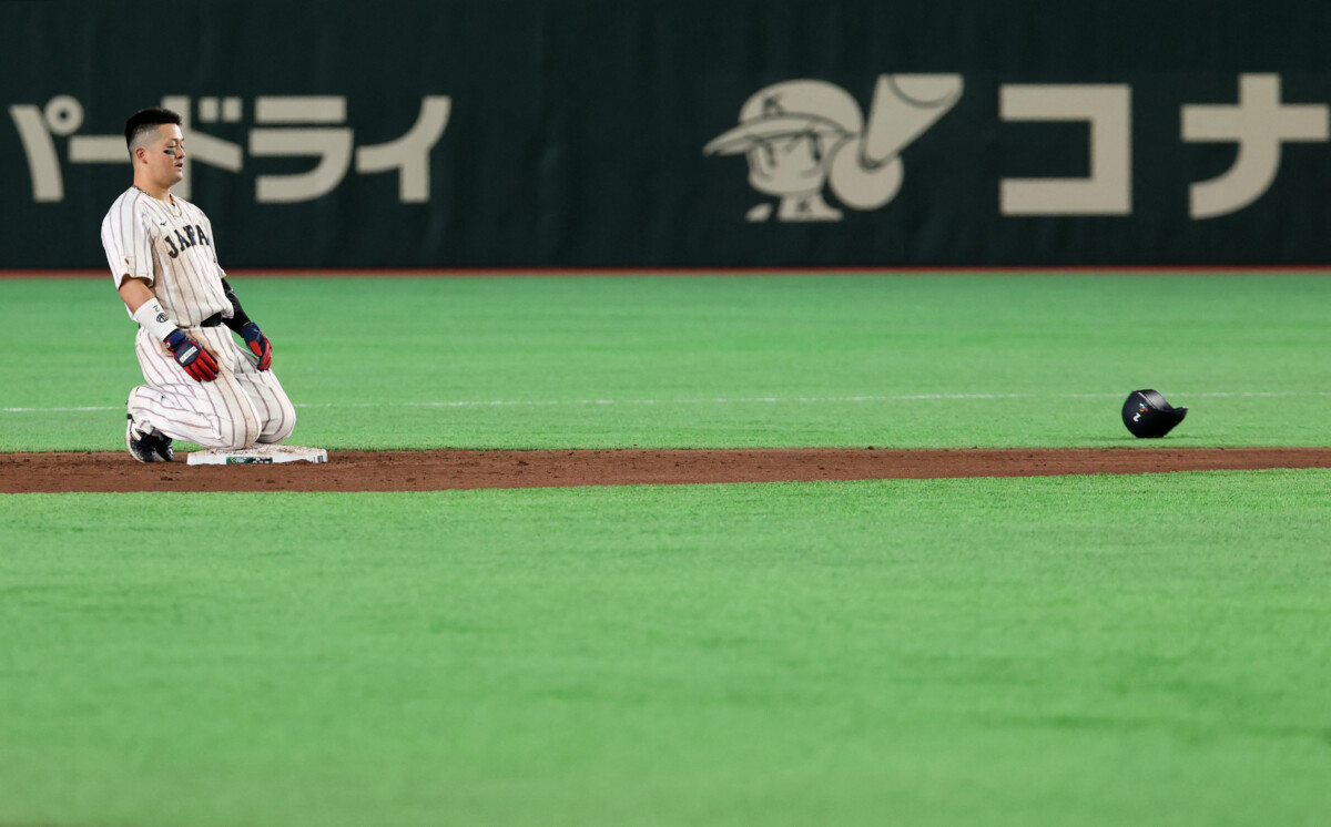 豪州バッテリーは満塁で大谷翔平を迎えた場面で牧を牽制死させピンチ脱出（写真・ロイター/アフロ）