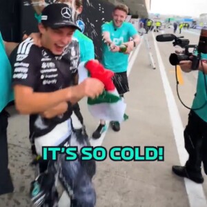 日本ＧＰを制したのはメルセデスのキミ・アントネッリ（Ｆ１公式Ｘより）