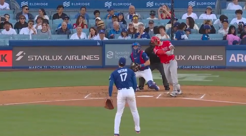 大谷がＯＰ戦最終登板で圧巻の11奪三振。トラウトからも2三振を奪う（ドジャース公式Ｘより）