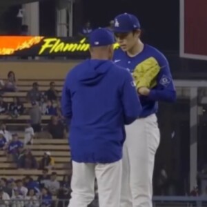 佐々木朗希が大乱調もロバーツ監督は「彼を信じている」（ドジャースネーションＸより）