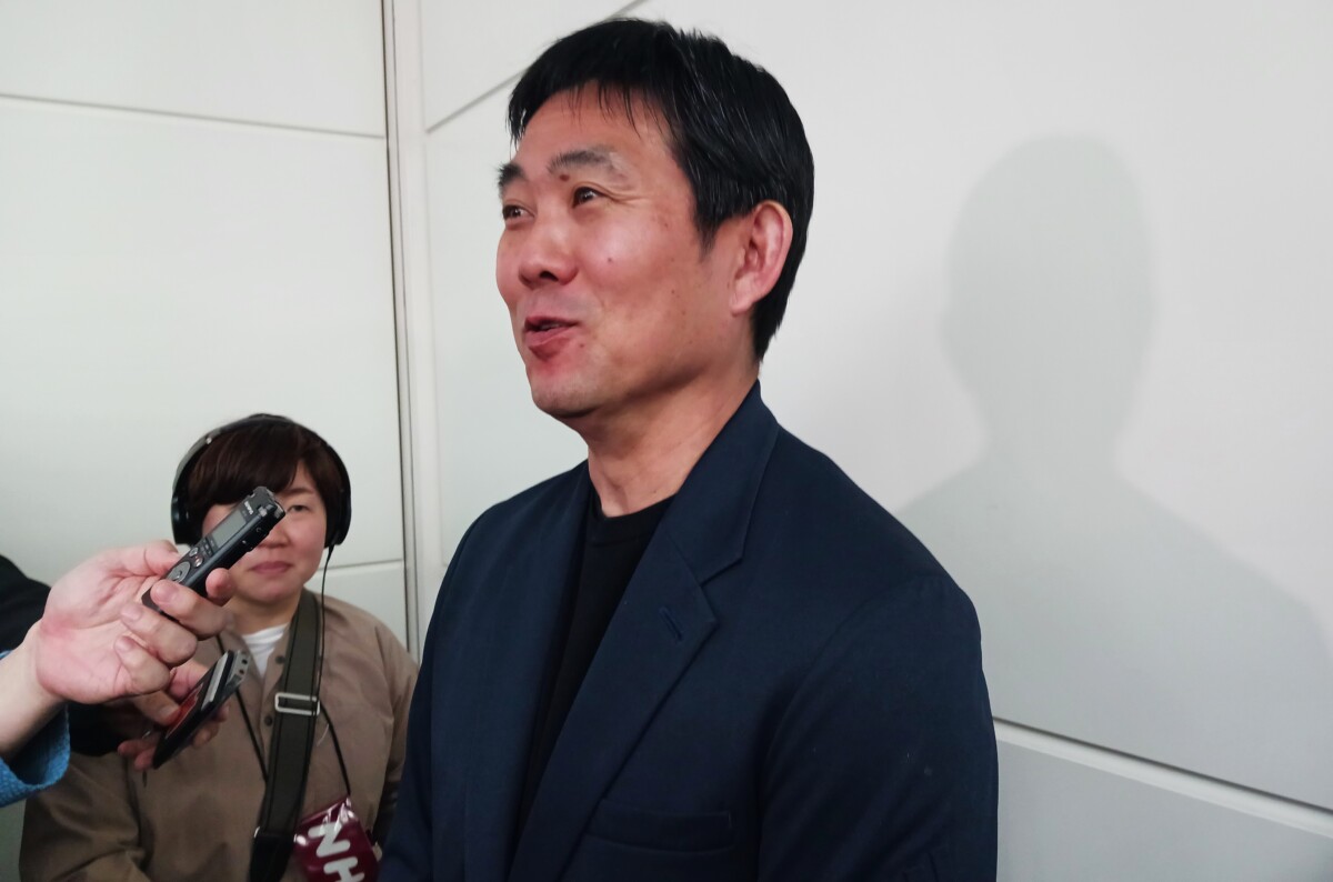 遠征から帰国した森保監督が報道陣の取材に応じた