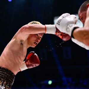 那須川天心が元2階級制覇のメキシコのレジェンドを9回終了後にギブアップさせた（写真・山口裕朗）