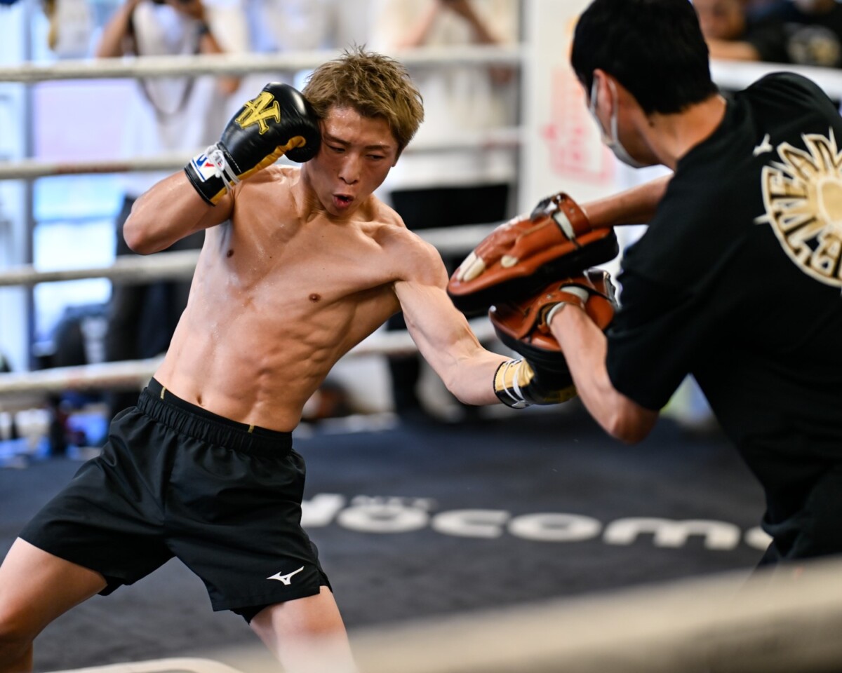 井上尚弥が中谷戦に向けての練習を公開した(写真・山口裕朗）