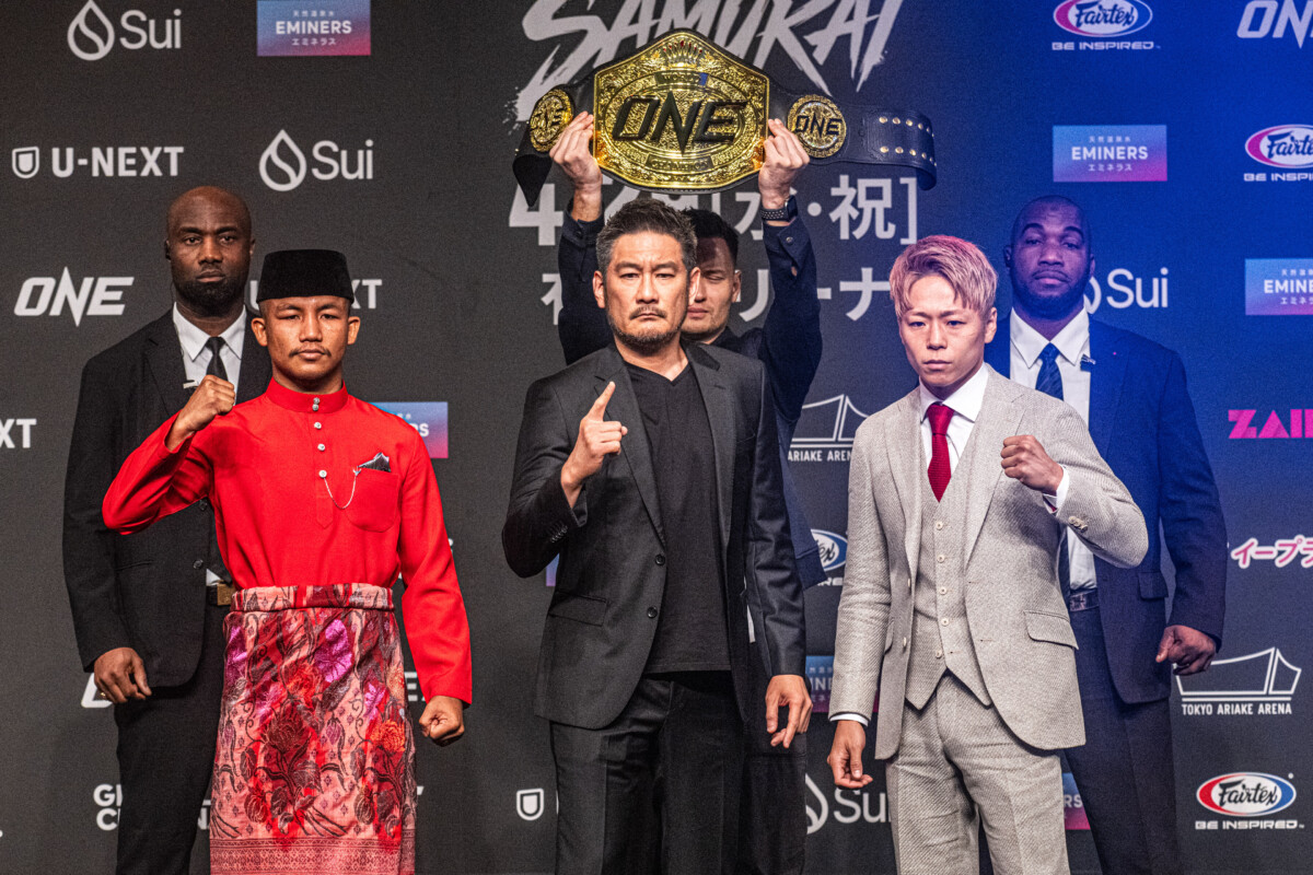 4.29有明で激突する武尊にロッタンが仕掛けた（写真・ONE SAMURAI 1 プレスカンファレンス＆オープンワークアウト ）