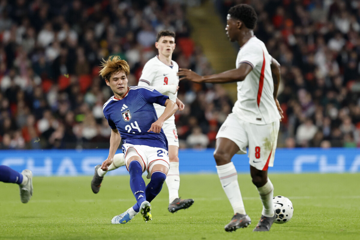 イングランド撃破の立役者の一人、佐野海舟の評価が欧州移籍市場で急上昇！プレミア2チームが関心を示した（写真・アフロ）