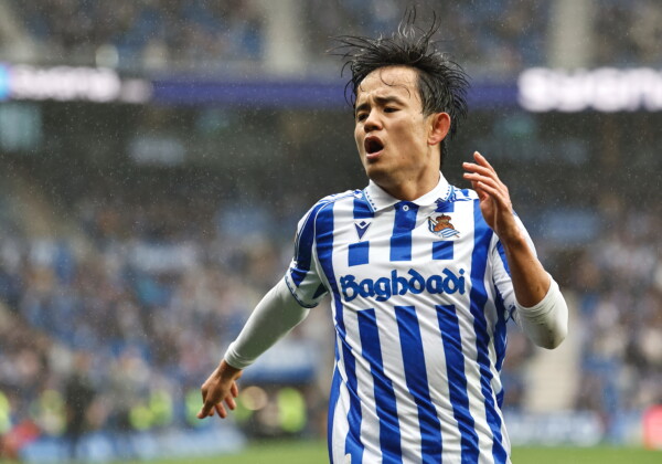 怪我をしていた久保建英がリーガで83日ぶりに復帰、いきなりアシストをマークするなど存在感を示した（写真：ムツ・カワモリ/アフロ）