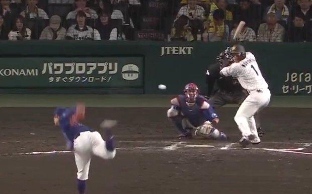 阪神の森下翔太が根尾昂から決勝弾（DAZNベースボール公式Ｘより ）