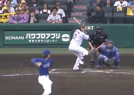 杉浦がホロ苦い中日デビュー（DAZNベースボール公式Ｘより）