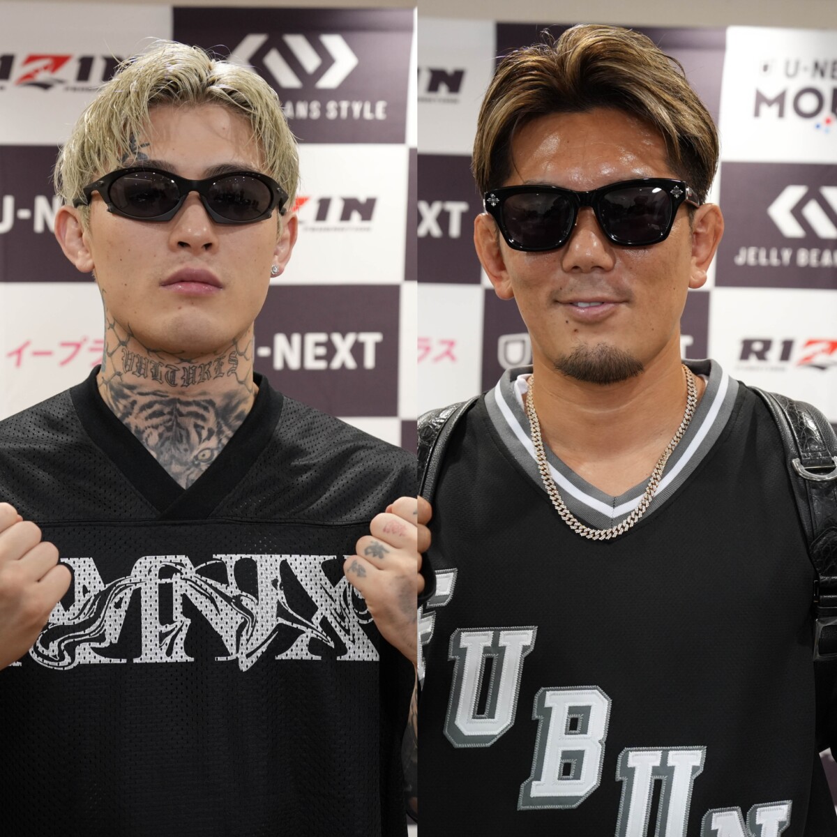 平本蓮（左）と皇治が前哨戦で火花（写真・RIZIN FF)