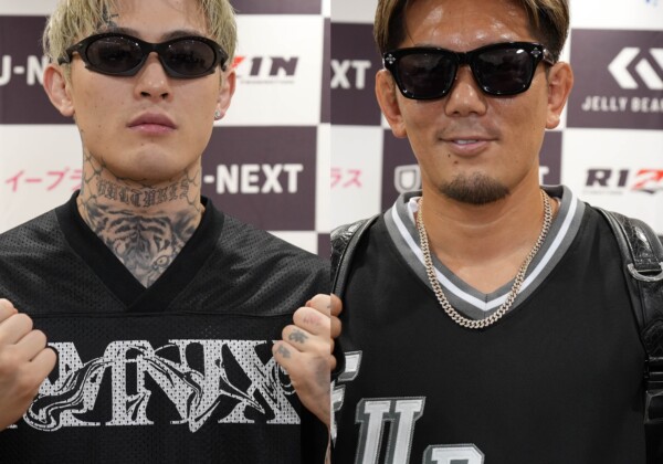 平本蓮（左）と皇治が前哨戦で火花（写真・RIZIN FF)