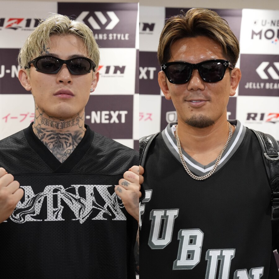 平本蓮（左）と皇治が前哨戦で火花（写真・RIZIN FF)