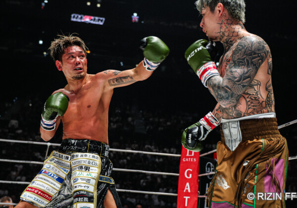 平本蓮とドローの皇治が「朝倉未来は弱い」と挑発（写真・RIZIN FF)