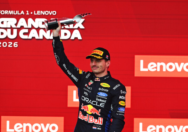 レッドブルのフェルスタッペンが今季初の表彰台にあがった（Getty Images / Red Bull Content Pool）