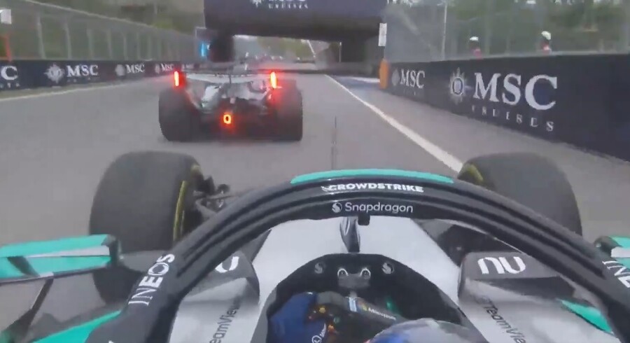 カナダGPスプリントで優勝したラッセルにアントネッリが激怒(F1公式より)