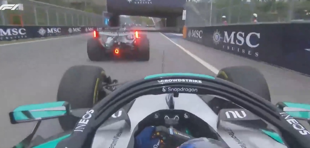 カナダＧＰスプリントで優勝したラッセルにアントネッリが激怒(F1公式より）