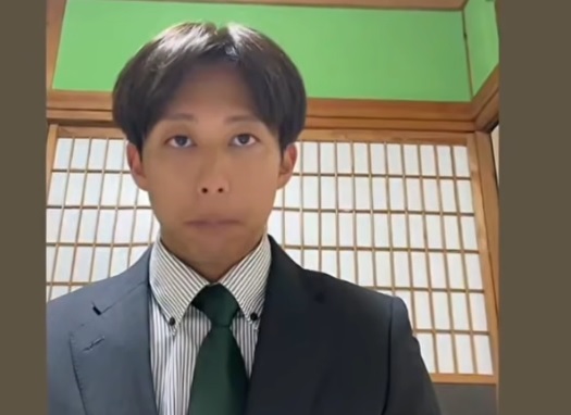 ゾンビタバコで有罪の元広島の羽月隆太郎氏がTikTokで内幕を暴露した（羽月氏のTikTok配信より）