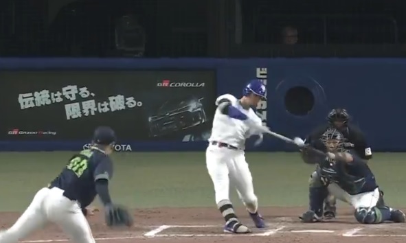 板山が“サイクル超え”の3号ソロ＆4号満塁弾（DAZNベースボールより）