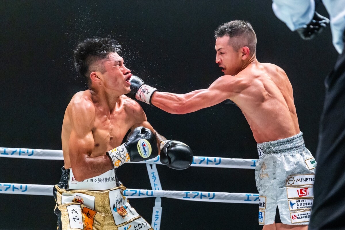 矢吹正道が1回に2度ダウンを奪いカリストに3－0判定でV2成功（写真提供・3150FIGHT）