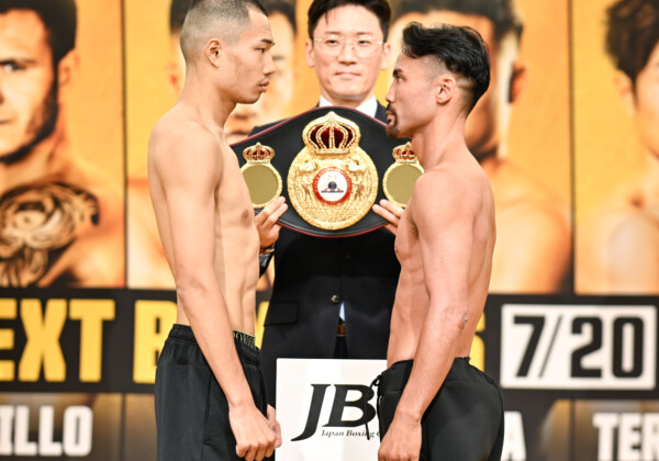 増田陸と比嘉大吾の身長差は7センチ（写真・山口裕朗）