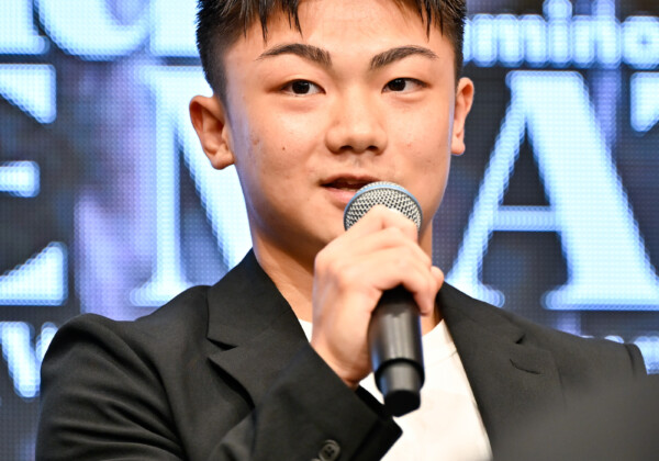 吉良大弥のプロ5戦目での世界挑戦が決まった。勝てば田中恒成に並ぶ日本最速記録だ（写真・山口裕朗）