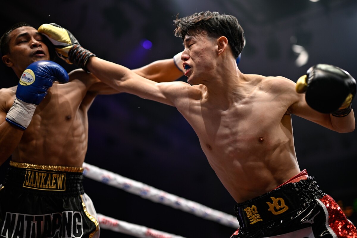 大橋ジム期待の“アマ7冠"中山聖也が6回TKOデビュー！（写真・山口裕朗）