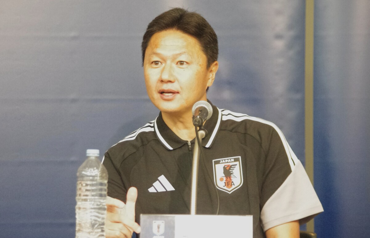 来年3月から森保監督からバトンを受けA代表監督を兼任する大岩剛監督が初めて会見に臨む