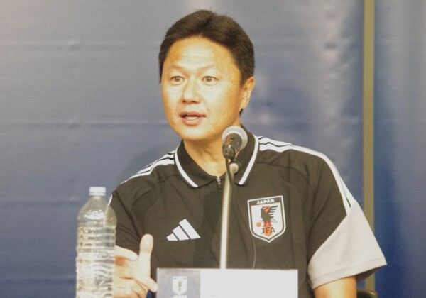 来年3月から森保監督からバトンを受けA代表監督を兼任する大岩剛監督が初めて会見に臨む