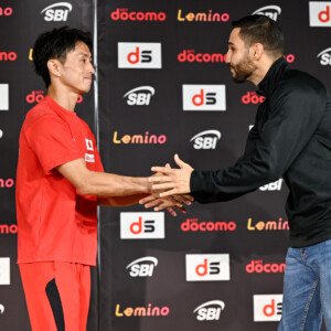 WBA世界ミニマム級王座決定戦で激突する石井武志と元WBO王者のメンデス（写真・山口裕朗）