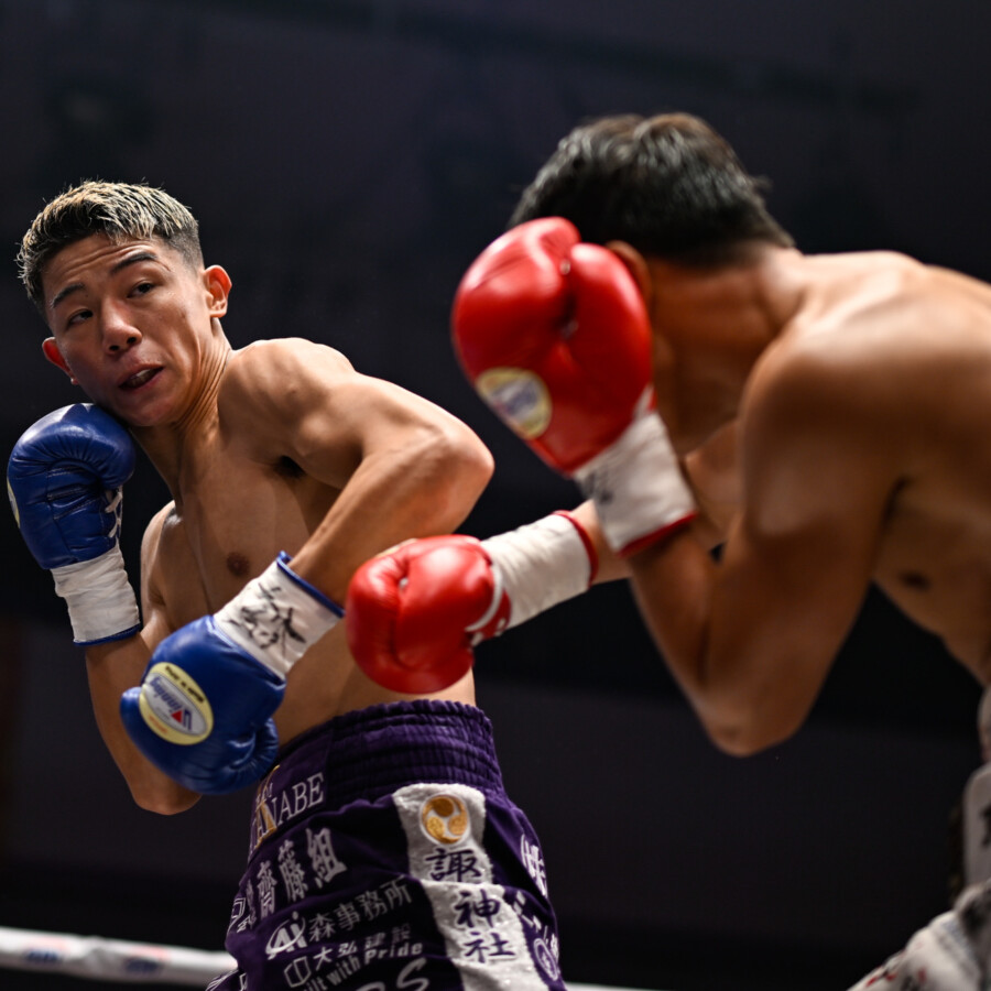 渡邊海が2回ＴＫＯ勝利（写真・山口裕朗）