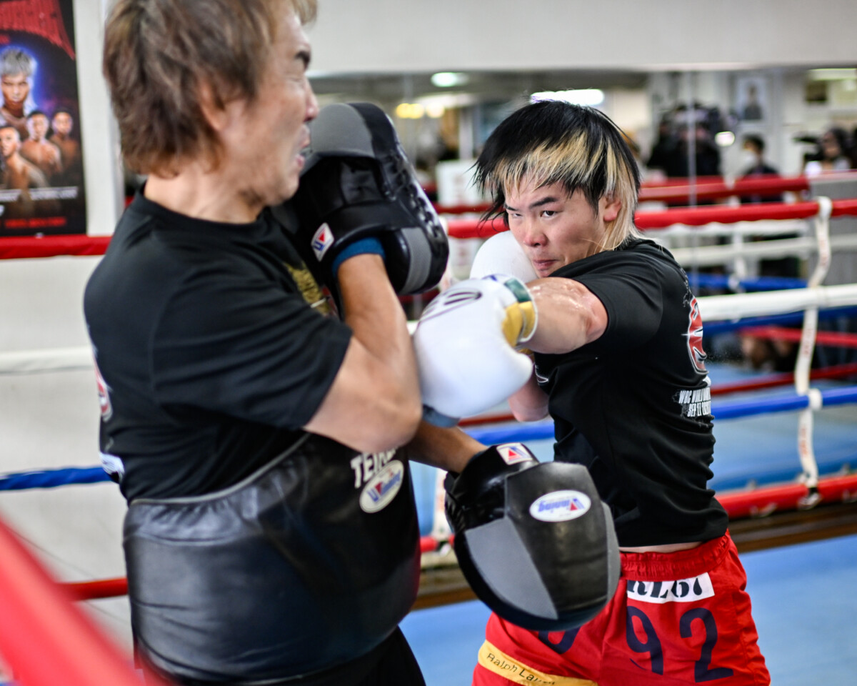 那須川天心が井上拓真戦の練習を公開（写真・山口裕朗）