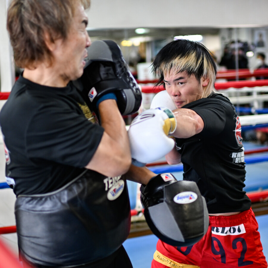 那須川天心が井上拓真戦の練習を公開（写真・山口裕朗）