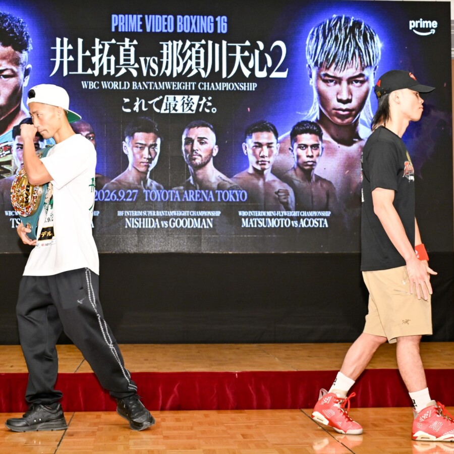 拓真と天心は目も合わさず(写真・山口裕朗)