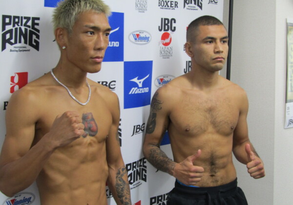 亀田京之介とエルナンデスが共に計量を一発でクリア